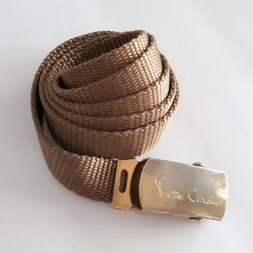 VTG Pierre Cardin Gold Logo Belt